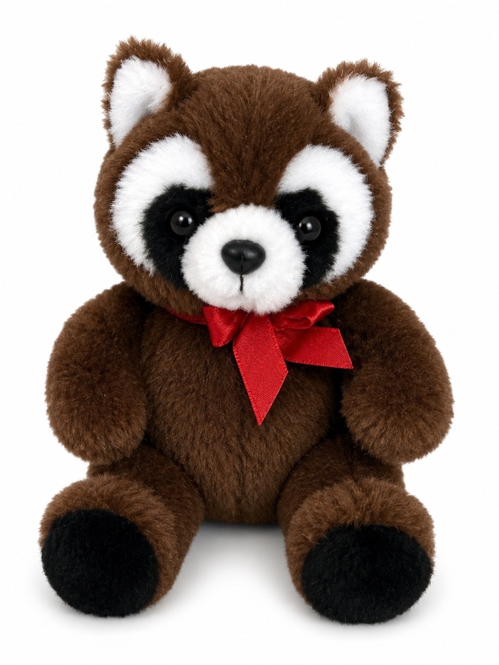 Russ Rocco Raccoon‎ Plush 5” Brown Stuffed Animal Vintage Toy Sitting